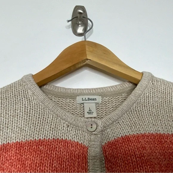 L.L. Bean Multicolor Striped Cardigan - Picture 3 of 5